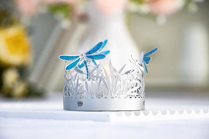 Blue Dragonfly Decorative Flameless LED Candle