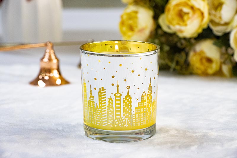 Elegant Scented Candle in Luxe Metal Vessel