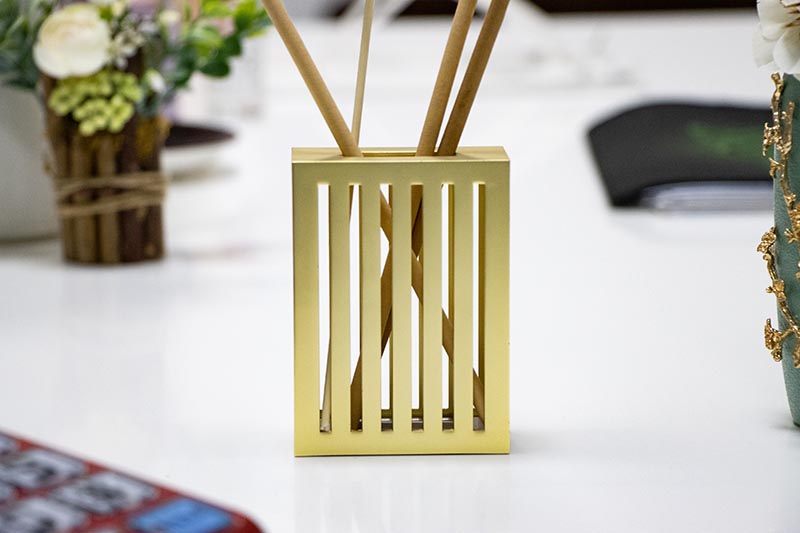 Luxury Gold Alloy Reed Diffuser Home Fragrance Decor
