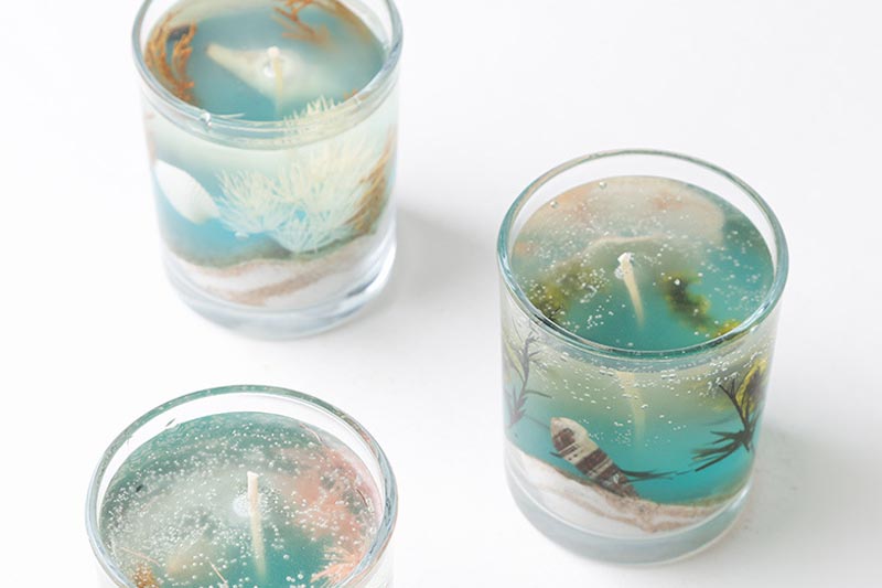 Fresh Ocean Breeze Jelly Candle for a Coastal Vibe