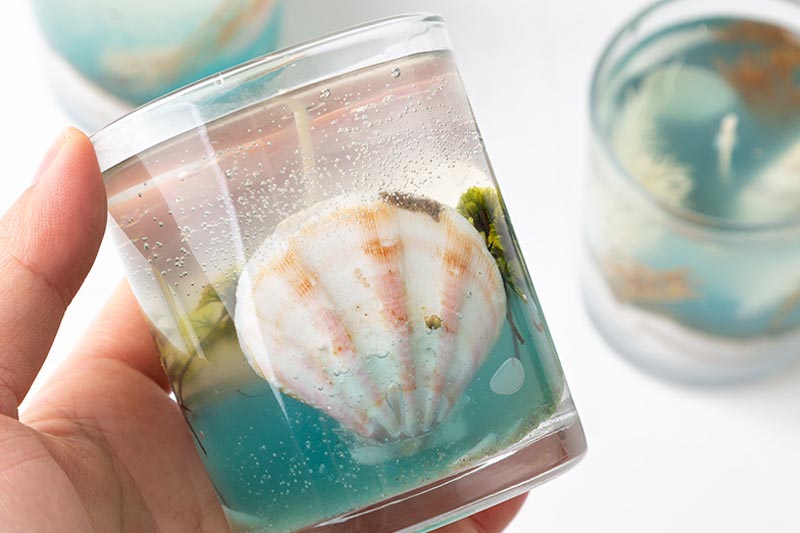 Fresh Ocean Breeze Jelly Candle for a Coastal Vibe