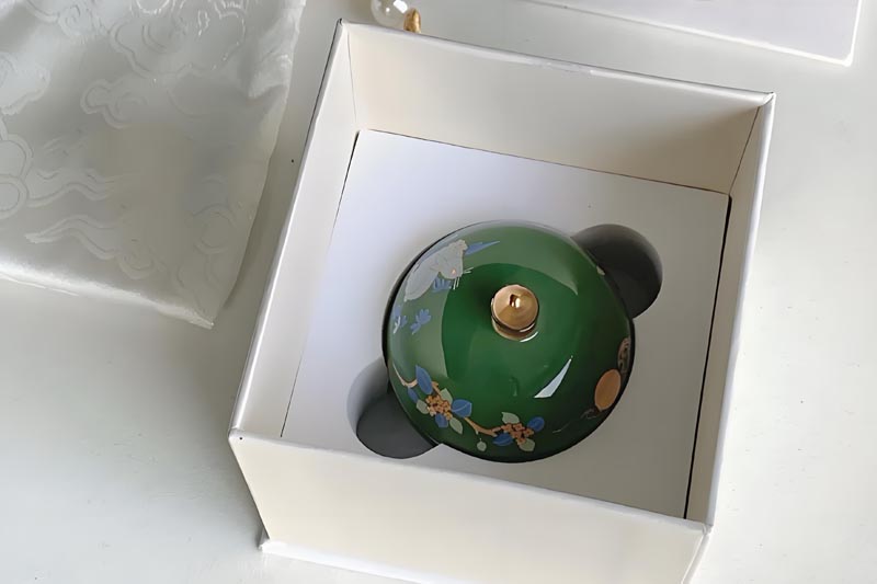 Luxury Solid Perfume in a Gilded Ceramic Keepsake Jar