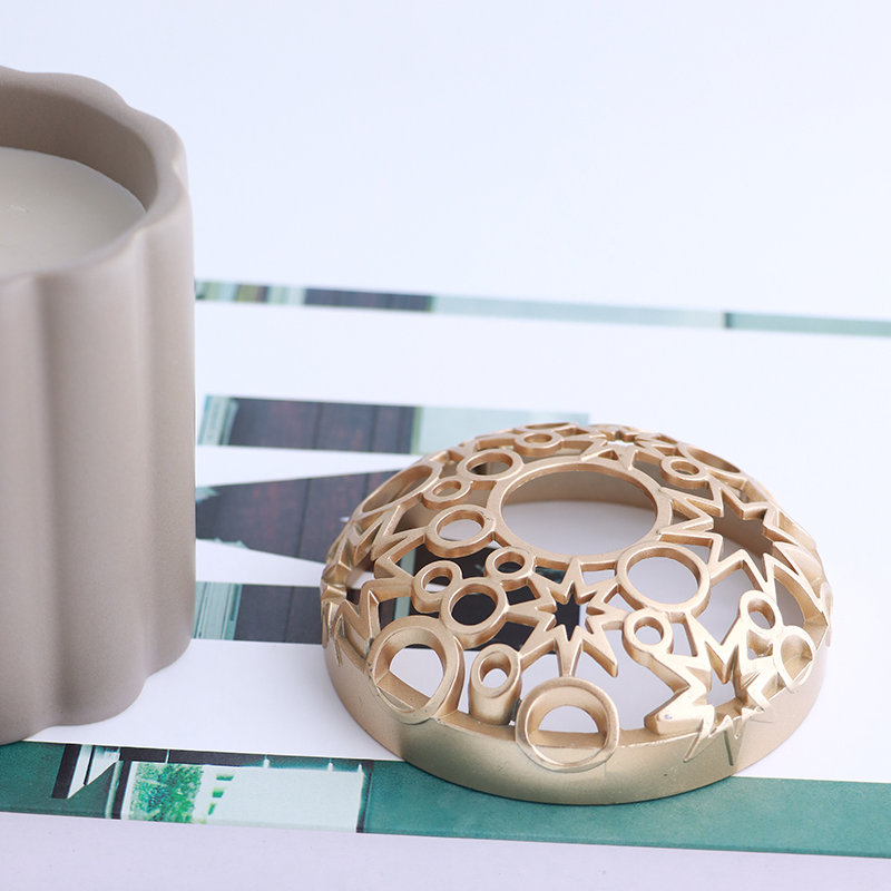 Decorative Metal Candle Lid &ndash; Fits Glass or Tin Jars