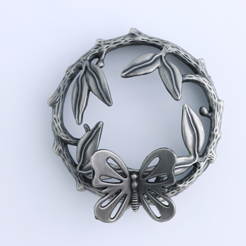 Vintage Carved Candle Lid with Butterfly & Floral Design