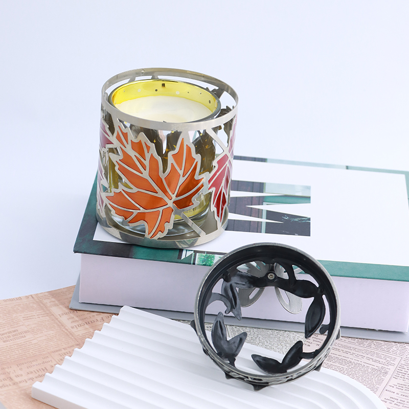 Vintage Carved Candle Lid with Butterfly & Floral Design